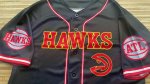 NBA Atlanta Hawks Maillot manche courte noir